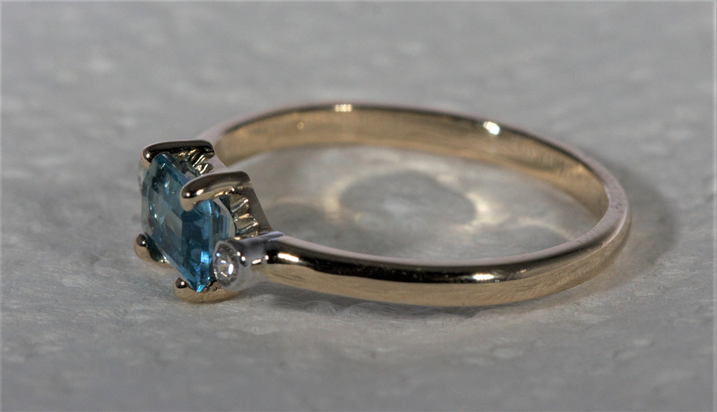 Handmade Blue Topaz Ring