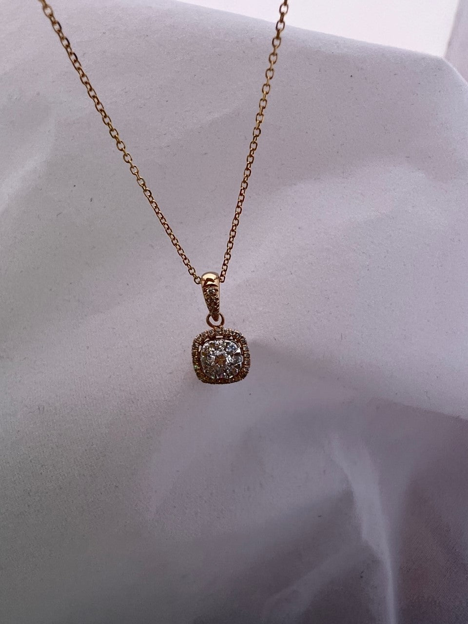 Cushion Shaped Diamond Cluster