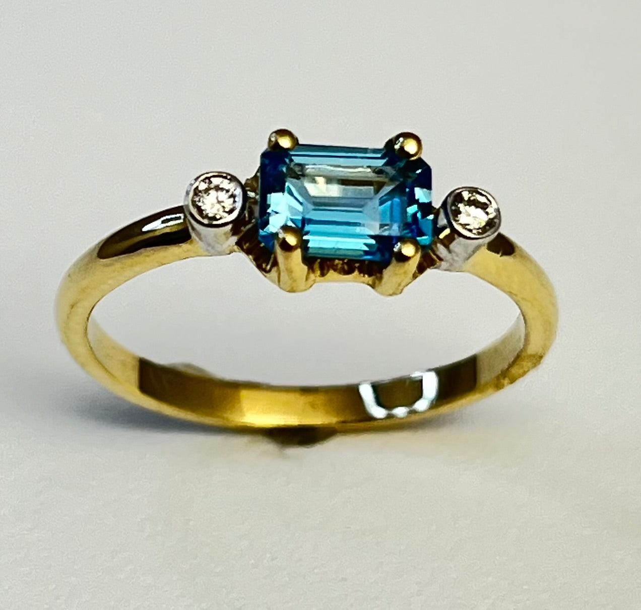Load image into Gallery viewer, Handmade Blue Topaz Ring
